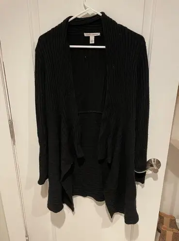 autumn cashmere black cardigan size small