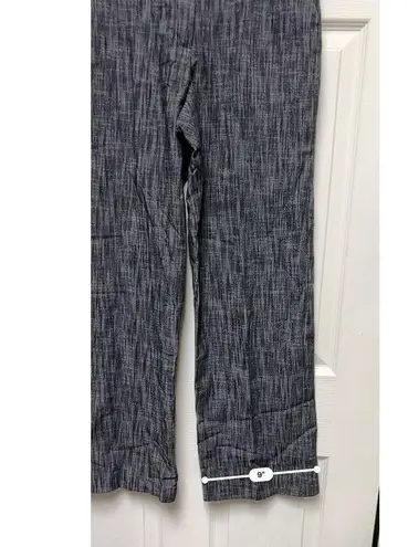 Larry Levine Pants Women Size 8 30x29 Gray Black Dress Pant Work Office DES-B