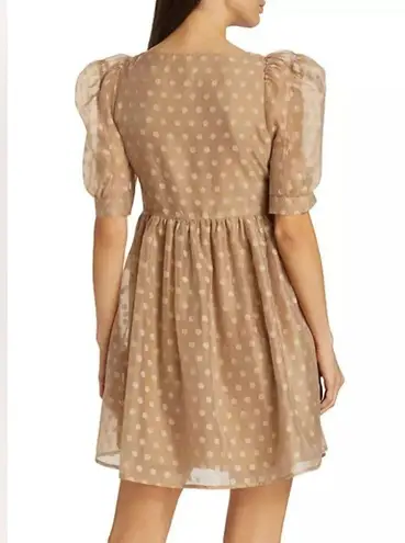 En Saison Desiree Mini Dress in Natural Dots