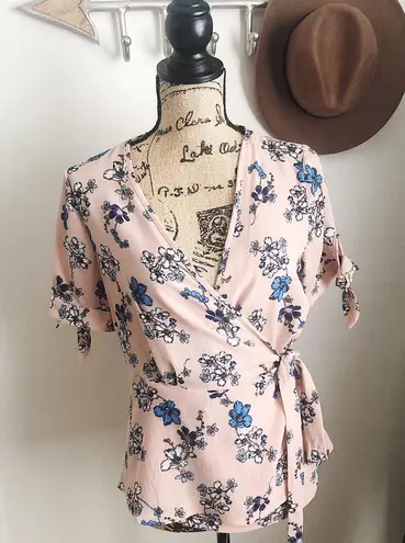Atmosphere Floral Wrap Blouse