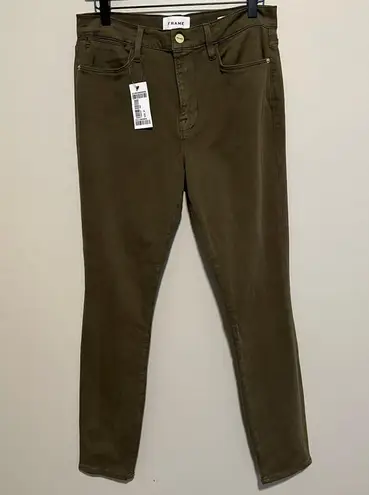 frame denim NWT Frame Le High Rise Skinny Jeans in Washed Army Size 31