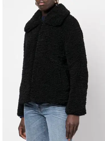 NWT APPARIS Tara Aviator Faux Shearling Jacket XL Black