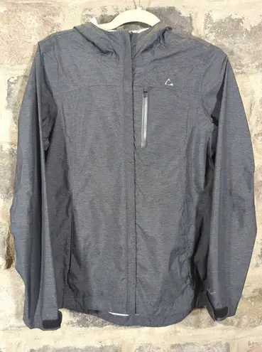 Paradox Jacket Woman's Small Gray Rain Hooded Spring Lightweight Nylon Casual