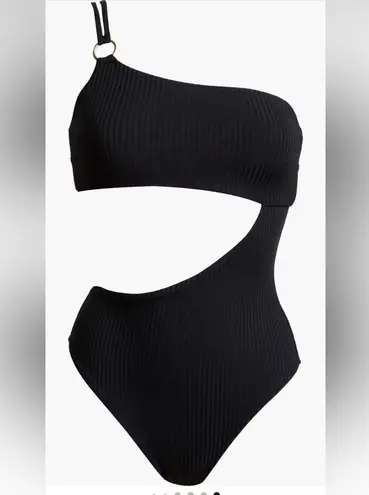 Vitamin A Cosmo Cutout One-Shoulder Rib One-Piece Swimsuit, X-Small, $170