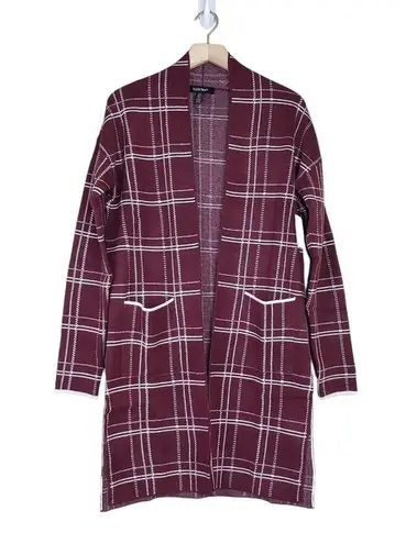 Ellen Tracy Womens M Two-Tone Jacquard Sweater Cardigan NEW