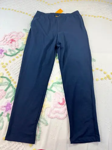 Ruby Rd Petite Navy Blue Elastic Waist Pull On Pants Size PS