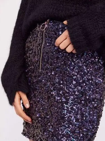 Free People FP Sequin Mini Skirt 