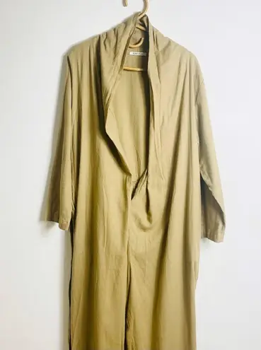 Black Crane 100% cotton jumpsuit in mocha Tan Size L