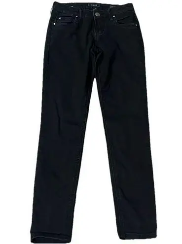 sts blue Joey Relaxed Boyfriend Fit Skinny Straight Jeans Solid Black Low Rise 0