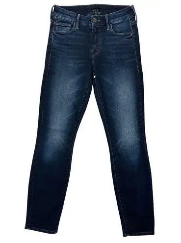 Mother Jeans The Looker Crop Size 24" Last Call Dark Wash Stretchy Denim Skinny Blue