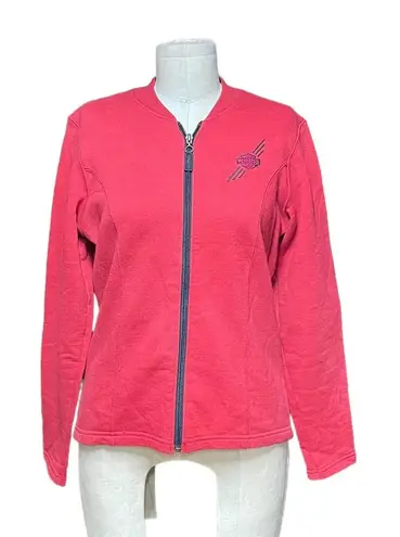 Harley Davidson Logo Embroidered Zip