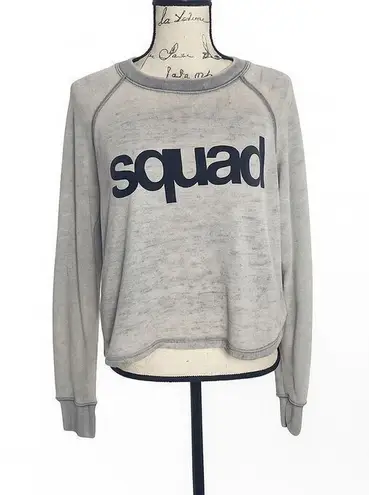 American Eagle  Outfitters Women’s Gray “Squad” Sweatshirt Size S Lightweight Pul