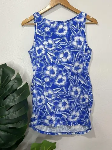 Motherhood Maternity • hibiscus tropical print tank