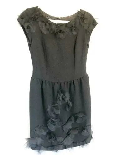 Moschino CHEAP CHIC BLACK WOOL SHEATH COCKTAIL DRESS S