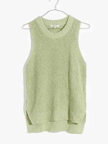 Madewell  Mint Green Cotton Shaker Sweater Tank XXS