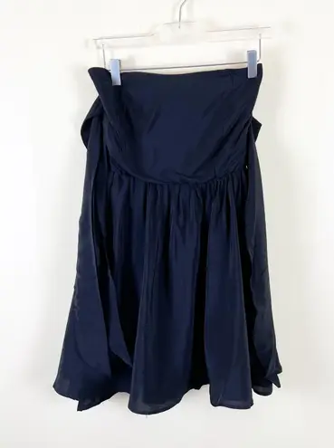 Lucy Paris Deetz Strapless Black Cocktail Dress Size Large Sweetheart Arm Ties