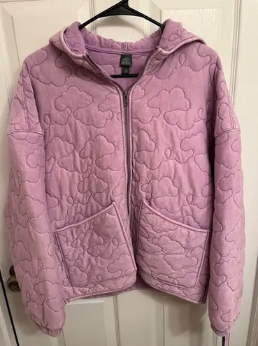 Wild Fable Women’s size Medium NWT Light Purple Full Zip-Up Quilted Jacket