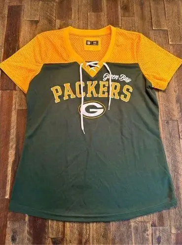 NFL  team apparel Green Bay packers womens jersey top size large