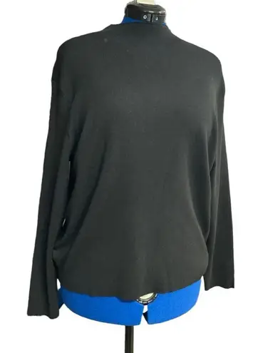 FREE ASSEMBLY Boxy Cropped Sweater Black Women’s Large Black