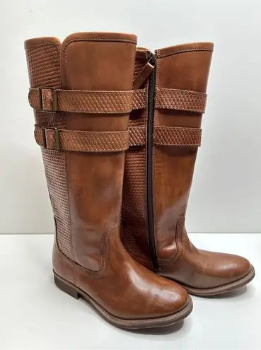 Bed Stu Roan By  Leather Riding Boots Size 6.5 With Metal Buckles in Brown