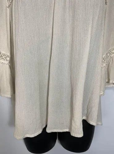 love on a hanger  Boho Rayon Lace Blouse