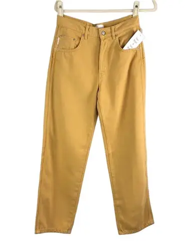 BOYISH Straight Ankle Jean Women 26 Gold Rust High Rise Cottage Classic City NWT