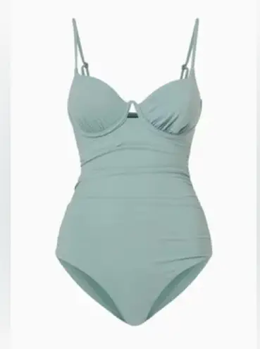 Jonathan Simkhai Laine Draped Satin Underwire One