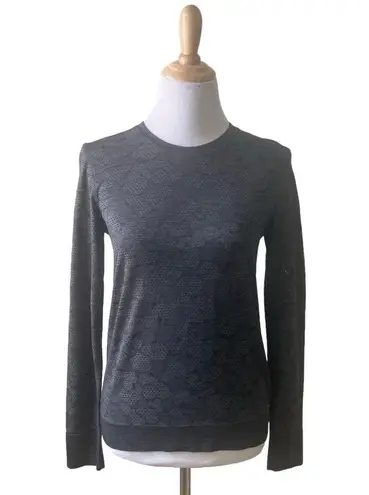 Lululemon  Breeze By Long Sleeve Polar Spots Lunar Rock / Graphite Grey Size 10