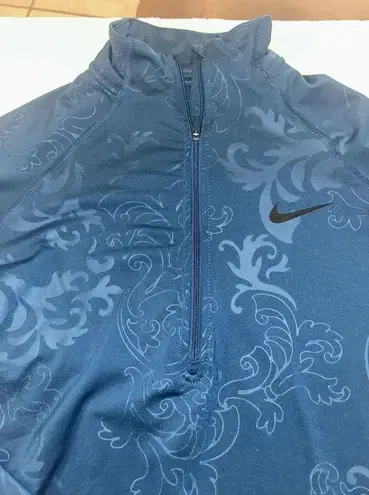 Nike  Womens Sweatshirt Medium  Fleece Lined Half Zip Athletic Pullover