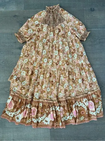 Spell & The Gypsy Collective anne floral ruched midi dress