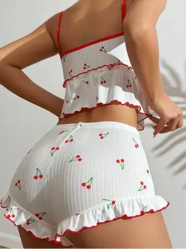 Boutique White & Red, Cherry, Pajama Set