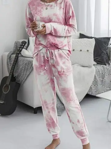Pink Tie Dye Jogger Set