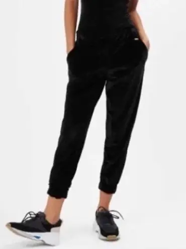 Sweaty Betty  Black Velvet Sweatpants Joggers track pants sz XS