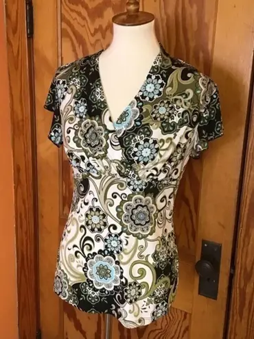 Retro Y2K psychedelic top Size M