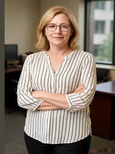 Franchescas Elbow length beige stripe auburn blouse Tan Size XS