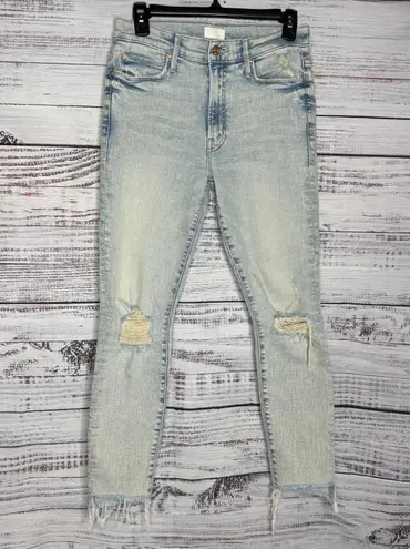 Mother The Stunner Zip Ankle Step Fray Jeans