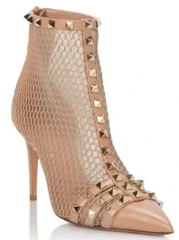 Valentino Garavani Alcove Mesh Rockstud Booties