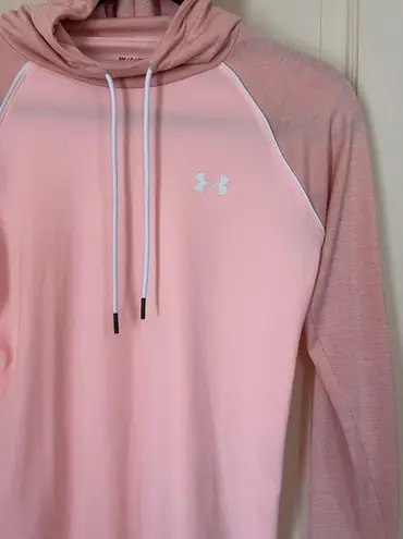 Under Armour  Hoodie Women Size Small Velocity Lightweight Gym Training Pink Yoga