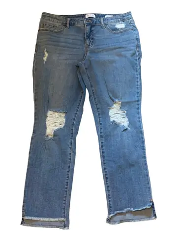 Sofia Vergara Distressed Boyfriend Jeans size 8 short