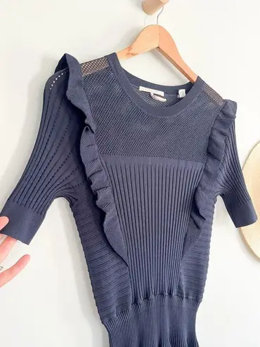 Scotch & Soda | Pointelle Knit Dress | Navy | Sz M