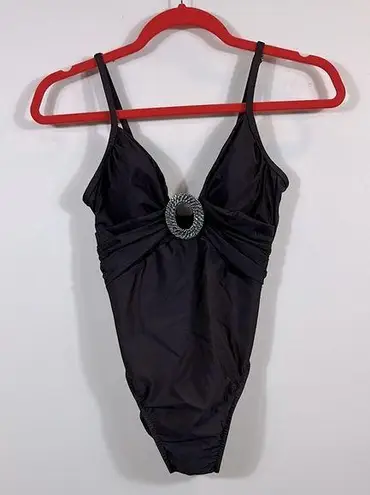 MiracleSuit Brown One Piece Beach Vacation Resortwear Adjustable Women Size 8