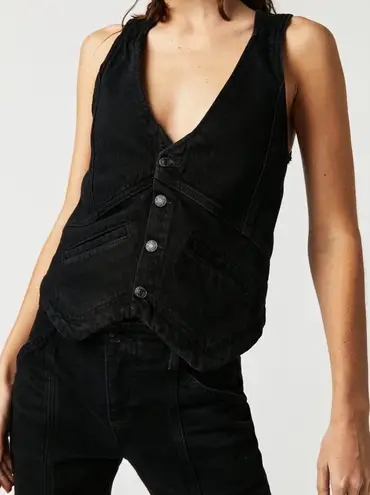 Free People COPY -  Beckett Denim Suit Vest