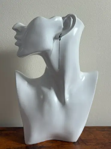 Gunmetal Threader Earrings NWT