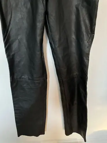 Styled by Polo German black motorcycle real leather high rise racing pants L Size undefined