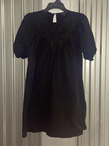 Strut & Bolt Black Babydoll Wednesday Adams Dress Capsule Wardrobe Goth