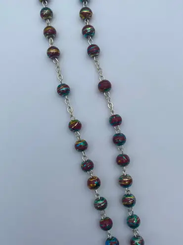 Rosary Red Multicolored Religious Catholic Prayers