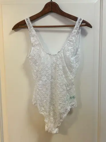 Honeydew Intimates Women's Samantha Lace Bodysuit Sexy Teddy White Size Medium