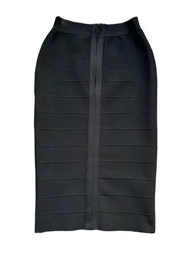 🔃Luxury Black Elastic Bandage Midi Skirt