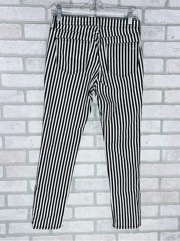 Rag and Bone  High Rise Ankle Skinny Jeans in Oba Print Stripe Size 26