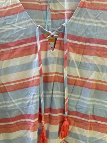 Kona Sol Striped Swim Cover Up // Size Small
